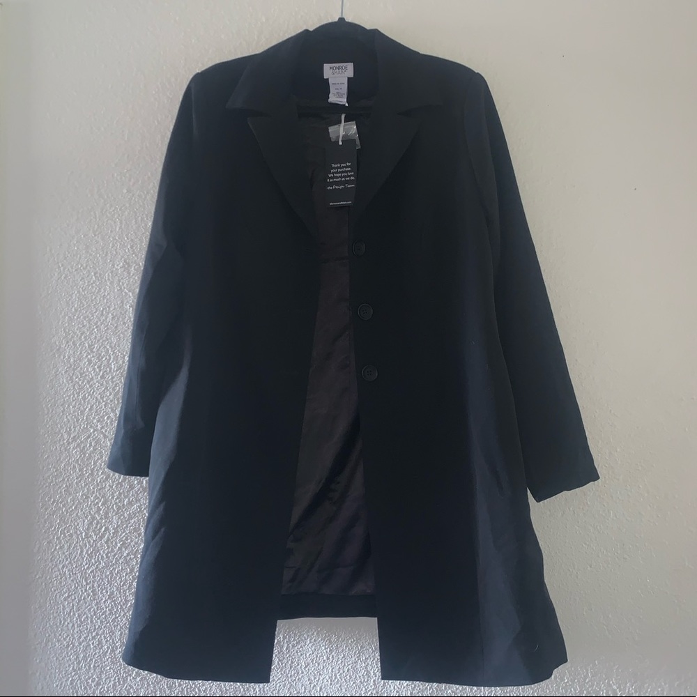 Monroe and main NWT black jacket size 14